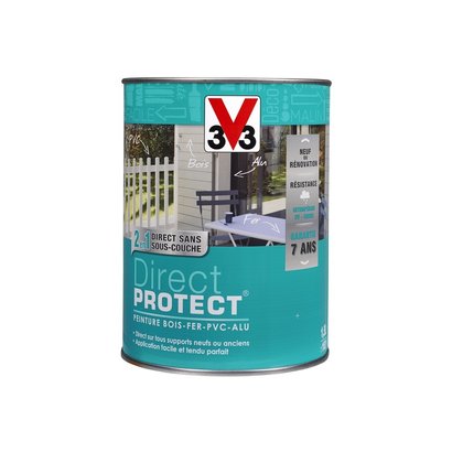 PEINTURE MULTI-MATERIAUX DIRECT PROTECT - SATIN GRIS GALET RAL 7045 125 ML
