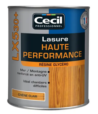 Lasure Haute Performance LX530+ - Chêne Clair - Pot de 1L