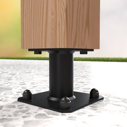 PIED DE POTEAU TYPE A HAUTEUR 100 NOIR