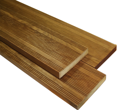 Lame de terrasse en Pin rouge du Nord choix AB - 27x145mm L.3m – Marron