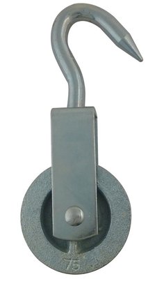 POULIE DE HISSAGE A CROCHET 75 MM