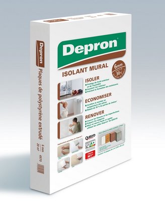ISOLANT THERMIQUE DEPRON FORMAT G6 ÉP. 6MM 10 PLAQUES 2 M² BLANC