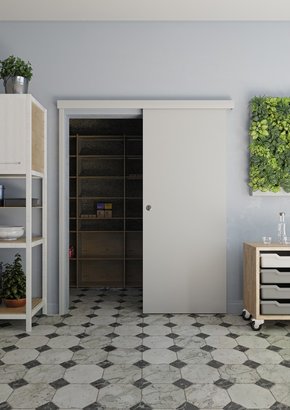 KIT TAPPE BLANC A PEINDRE POUR RAIL 99104006 ET CHAMPLAT POUR PORTE COULISSANTE