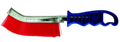 BROSSE MANUELLE FORME CONCAVE DEMI-LUNE 265X140X30 FIL 0.25 NYLON