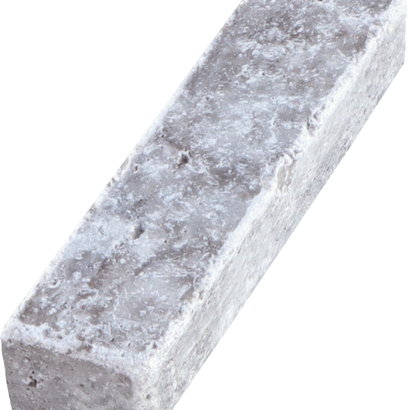 PAVE TRAVERTIN SILVER TITANIUM TUMBLED 1ER CHOI X  5 X 20 X 3CM