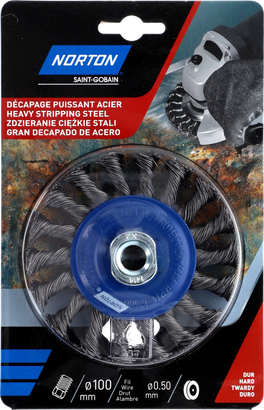 Brosse meuleuse Circulaire Torsadé Acier 100