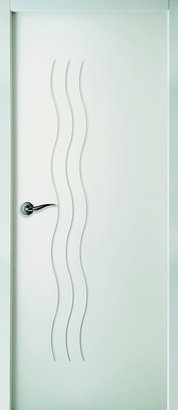 Bloc-porte Fin de chantier CASCADE à recouvrement - Postformé Ame Pleine - Huisserie Evo+ 72 x 88MM - Serrure PDDT - poussant gauche - 204 x 63CM