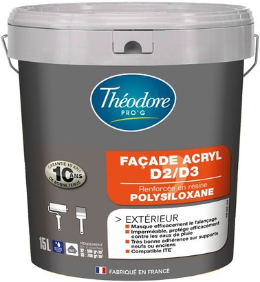 facade acryl d2-d3 blanc-btp 15 L