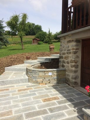 Dalles en Pierre de Luserne Mordorée 30 x 60 cm