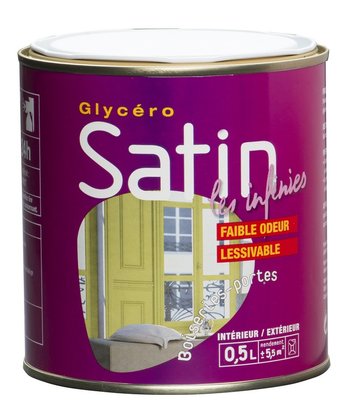 Peinture Infinies Glycero satin vert pomme 0.5 L