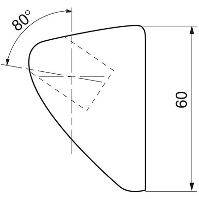 Support de douchette ABS Chromé 1 position
