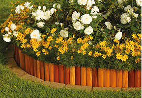 Bordure de jardin à dérouler en Pin - 60x300mm L.2m