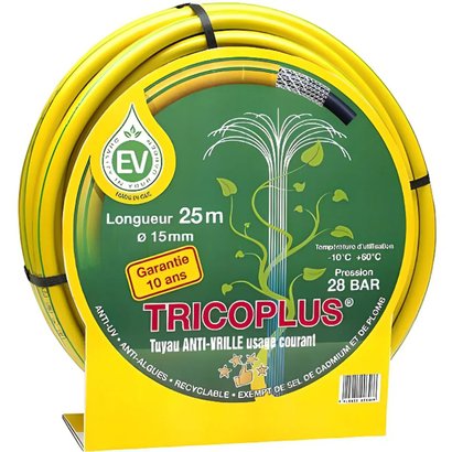 TUYAU ARROSAGE TRICOPLUS 15 MM X 25 M