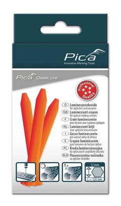 Craie luminescente orange fluo - Pica