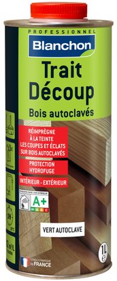 Traitement Bois Trait Découp - Vert Autoclave - Bidon de 1L