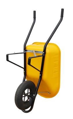 Brouette Travaux de Rénovation - Coffre Jaune 110L 1 roue gonflable