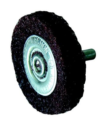 ROUE FINITION D.75 EP.10 - TIGE DE 6X28 GR 60 NYLON