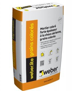 ENDUIT MONOCOUCHE WEBER.LITE GRAIN COLORE 91-330 30KG