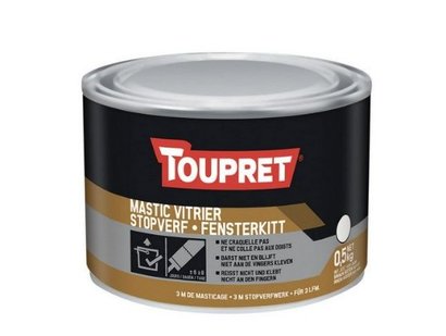 Masticage de vitre et petit rebouchage souple sur bois MASTIC VITRIER blanc - Pot de 500 g
