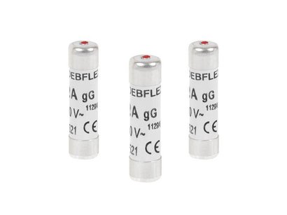 Fusible céramique avec voyant Ø8,5x31,5mm 20A 400V - Sachet de 3 pièces