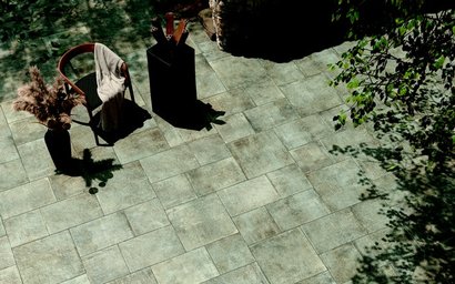 Carrelage sol extérieur HERITAGE Grip Module 3A ép.9,5mm - Cendre Naturel