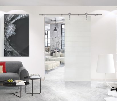 PORTE VERRE DEPOLI BLANC CISELE H2040XL930 EP8 LOFT