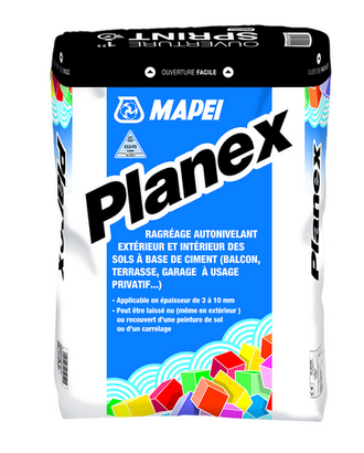 Ragréage autonivelant spécial extérieur PLANEX – ½ palette de 20 sacs de 25KG
