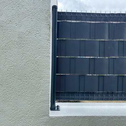 KIT OCCULTATION HORIZONTALE 1M-1M20 PAR 2M50 GRIS POUR PANNEAUX GRILLAGES 