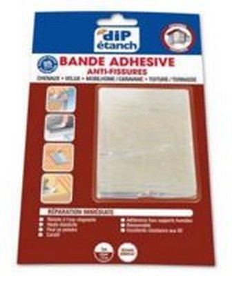 Bande Adhésive anti-fissure Dip Etanch 1m x 7.5cm Gris 1L