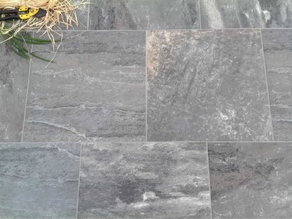 Carrelage sol extérieur VOLCAN Grip 30x60cm ép.8mm - Gris