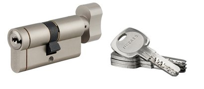 CYLINDRE TRANSIT 1 NICKELE 30 X 30 MM A BOUTON