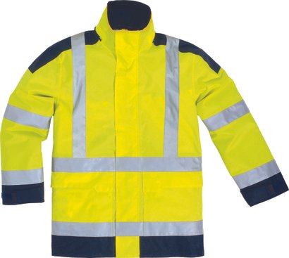 Parka EASYVIEW - Haute visibilité - Jaune Fluo/Bleu- T. 3XL