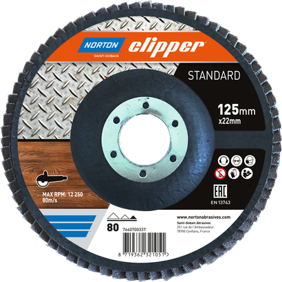 Disque à lamelles Standard 125x22 Grain 80