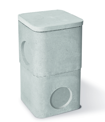 Boite pluviale BS 60x60 avec réhausse H=40
