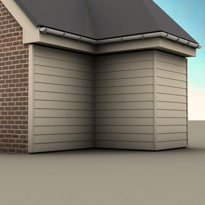 Bardage en PVC Cellulaire - DURASID ORIGINAL 333MM - L.4M – Sable