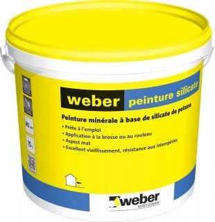 PEINTURE MINÉRALEWEBER PEINTURE SILICATE 000 15L