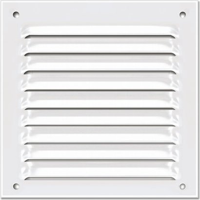 GRILLE VENTILATION ALU BLANC 150X150 AVEC MOUSTIQUAIRE