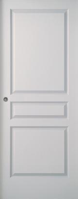 PORTE SEULE SEVIAC POST F RAINURE 204X63POST FORMEE PREPEINTE MORTAISE EMBALLE