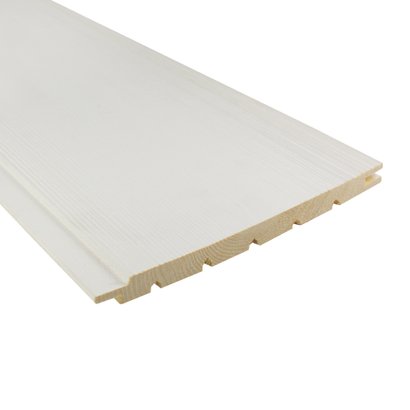 Panneau expo 52,8x52,8cm - Lambris GRANNA - Coloris Blanc polaire brossé