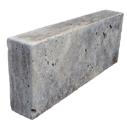 BORDURE SILVER TUMBLED TITATIUM 8X20X50CM TRAVERTIN