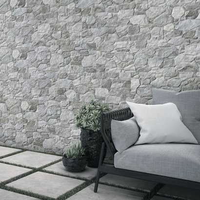 CARRELAGE MURAL INTERIEUR/EXTERIEUR GRES CERAME TERRANOVA 32 X 89 X 1,44CM RECTIFIE GRIS