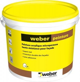 PEINTURE ACRYLIQUE WEBER PEINTURE 202 20KG