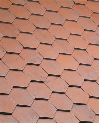 TUILE FER DE LANCE 16 X 38 ROUGE ANCIEN