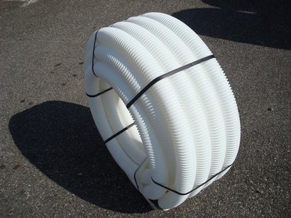 Gaine conduit fibre optique TPE 40 BLANC 25M EN