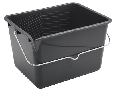 Seau à peinture rectangulaire noir 8,5L - Nespoli