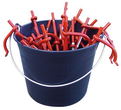 SEAU 11 L AVEC 24 CHEVILLETTES TIGE RONDE 250 MM