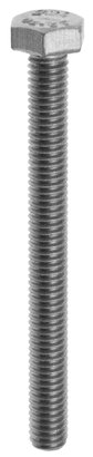 Boulon Tête héxagonale Inox A2 10x80 Blister de 3