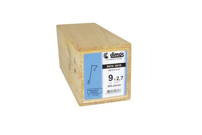 Crochet Ardoise Inox 18/10 Agrafe A16 - 9x2,7mm - Boite de 500 pièces