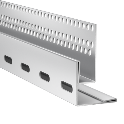 Profilé de départ et linteau pour pose verticale pour bardage VL PLANK - 3M - Noir minuit