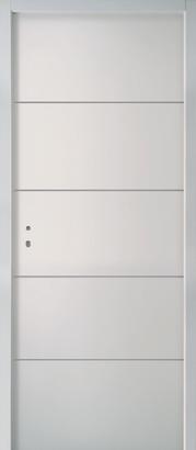 Bloc-porte HORIZON à chant droit - postformé Alvéolaire - Huisserie Perf+ 86 x 54MM - Serrure PDDT – poussant droit - 204 x 73CM